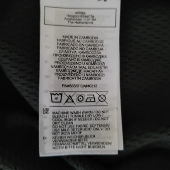 Adidas Climawarm Performance Hoodie Men's Small Gunmetal Gray Black Logo Fleece - Picture 5 of 7